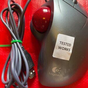 LOGITECH T-BB18 TrackMan Wheel Marble Mouse USB 2-Buttons W/Scroll, 810-000766